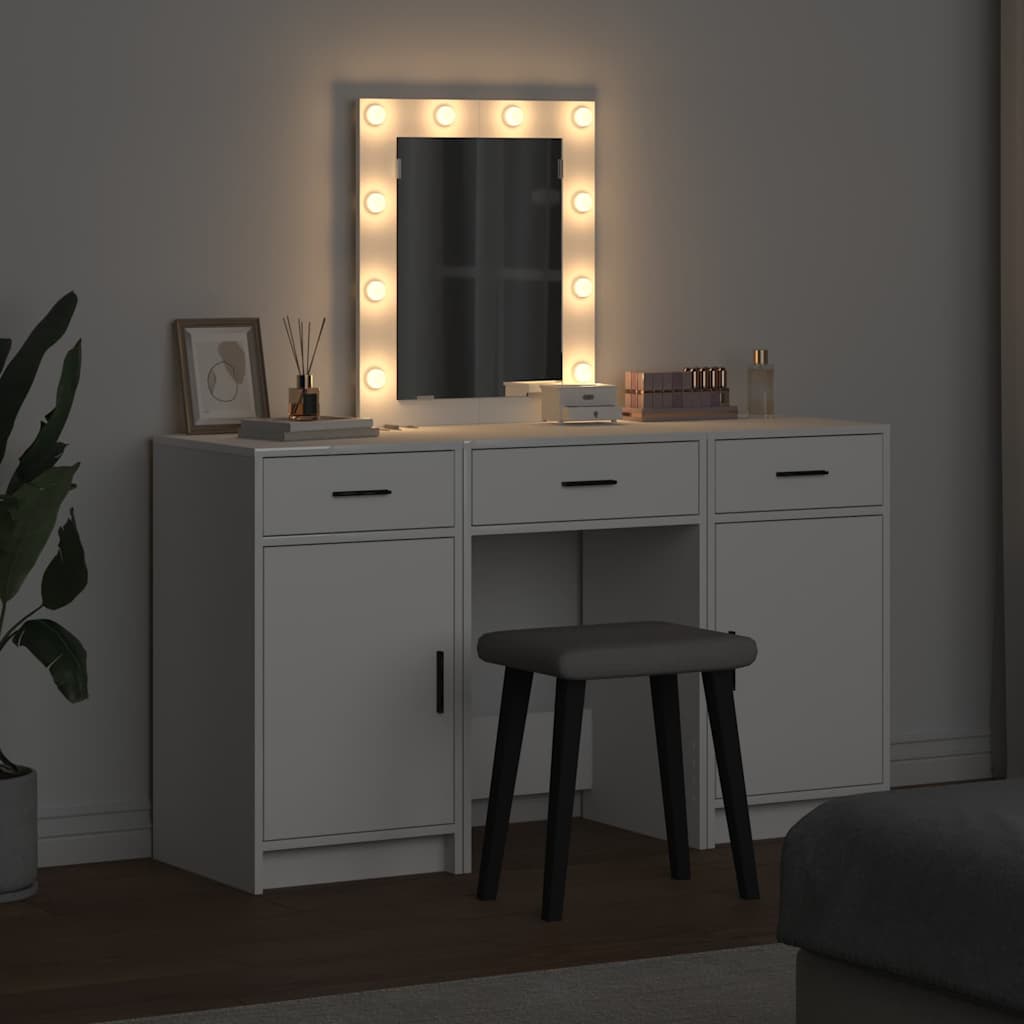 Klædeskab Hvid 50 x 41 x 135 cm Konstrueret træ