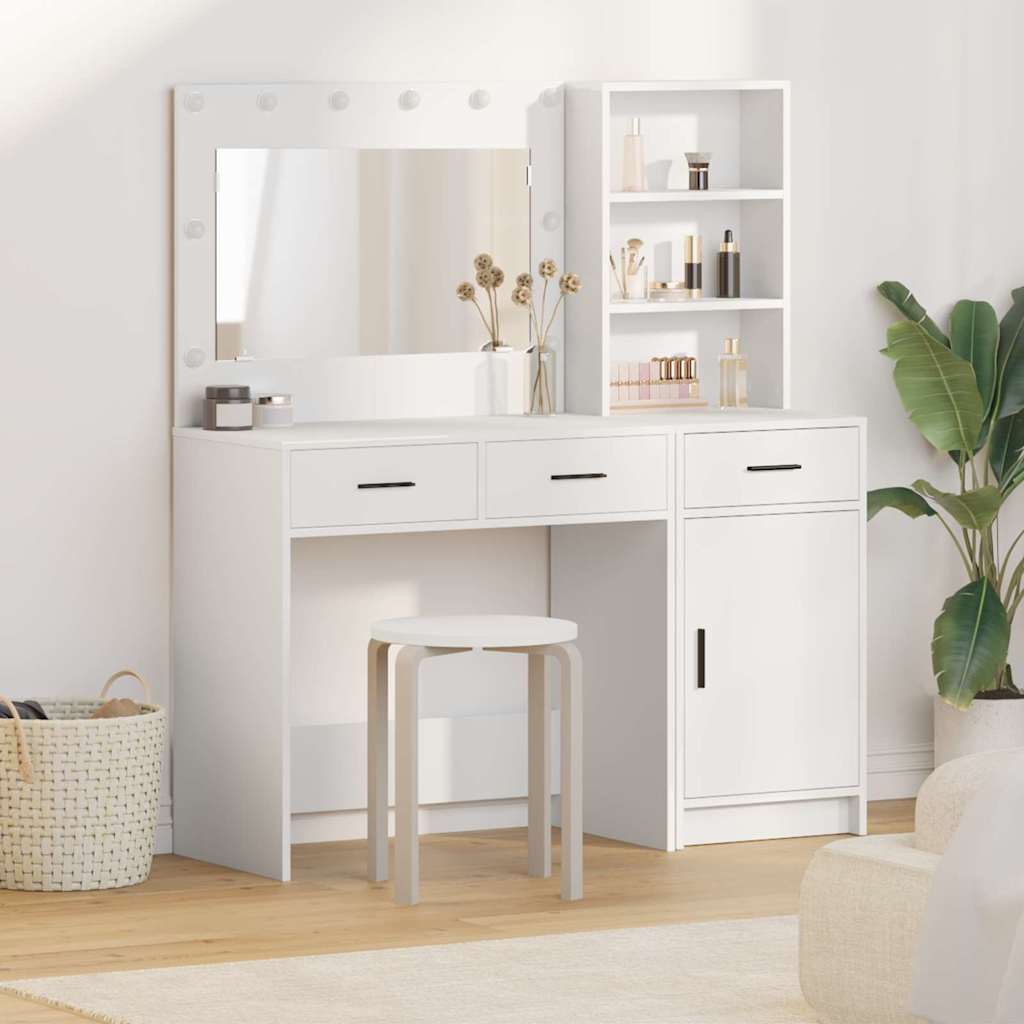 Klædeskab 2 stk. Hvid 78,5 x 41 x 135 cm Konstrueret træ