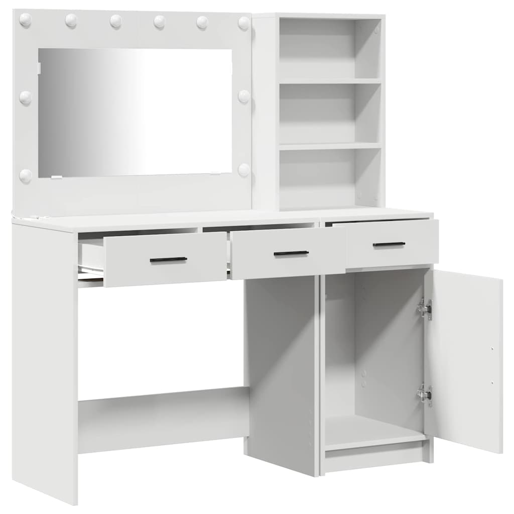 Klædeskab 2 stk. Hvid 78,5 x 41 x 135 cm Konstrueret træ