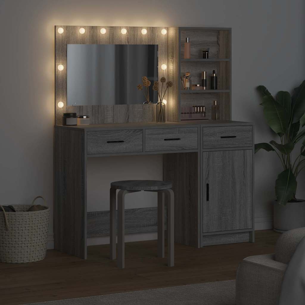 Klædeskab 2 stk. Grå 78,5 x 41 x 135 cm Konstrueret træ