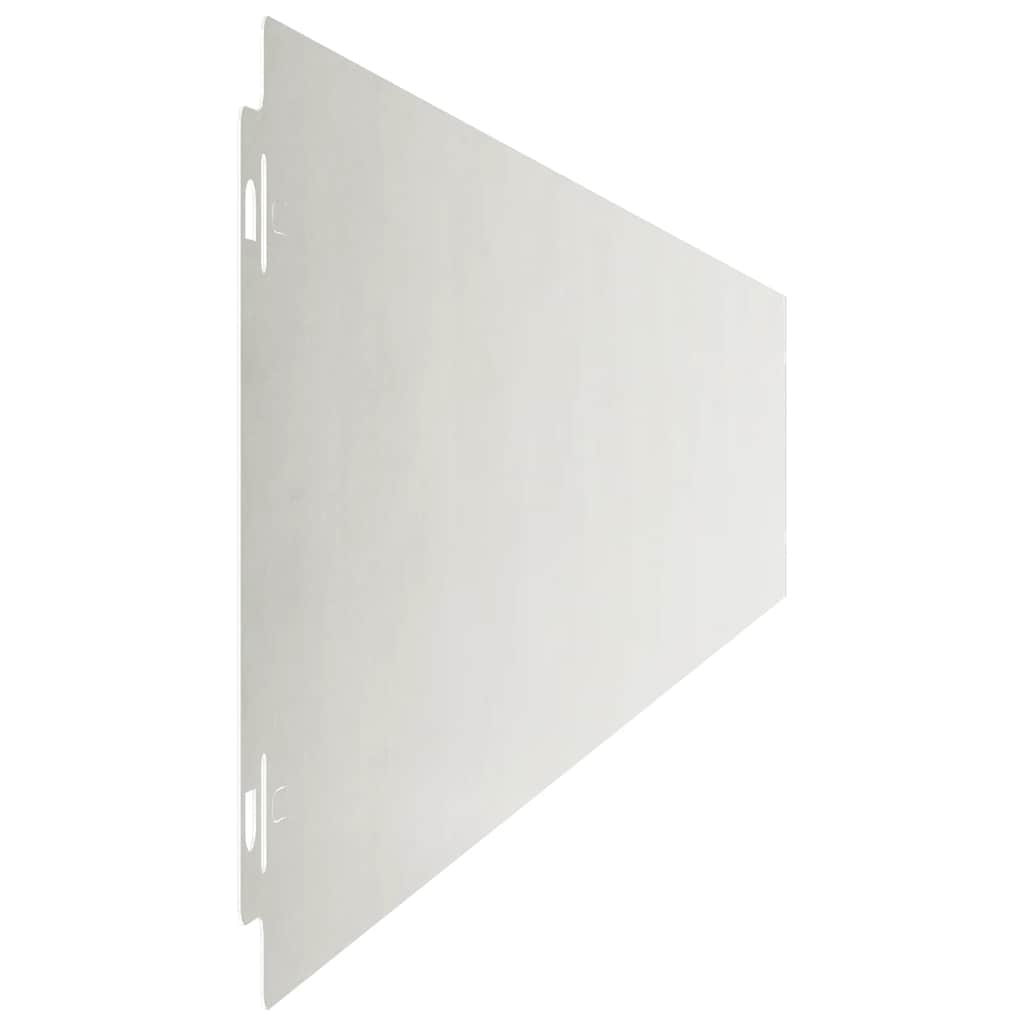 Plænekant 30 stk. 15 x 103 cm Rustfrit stål Sølv