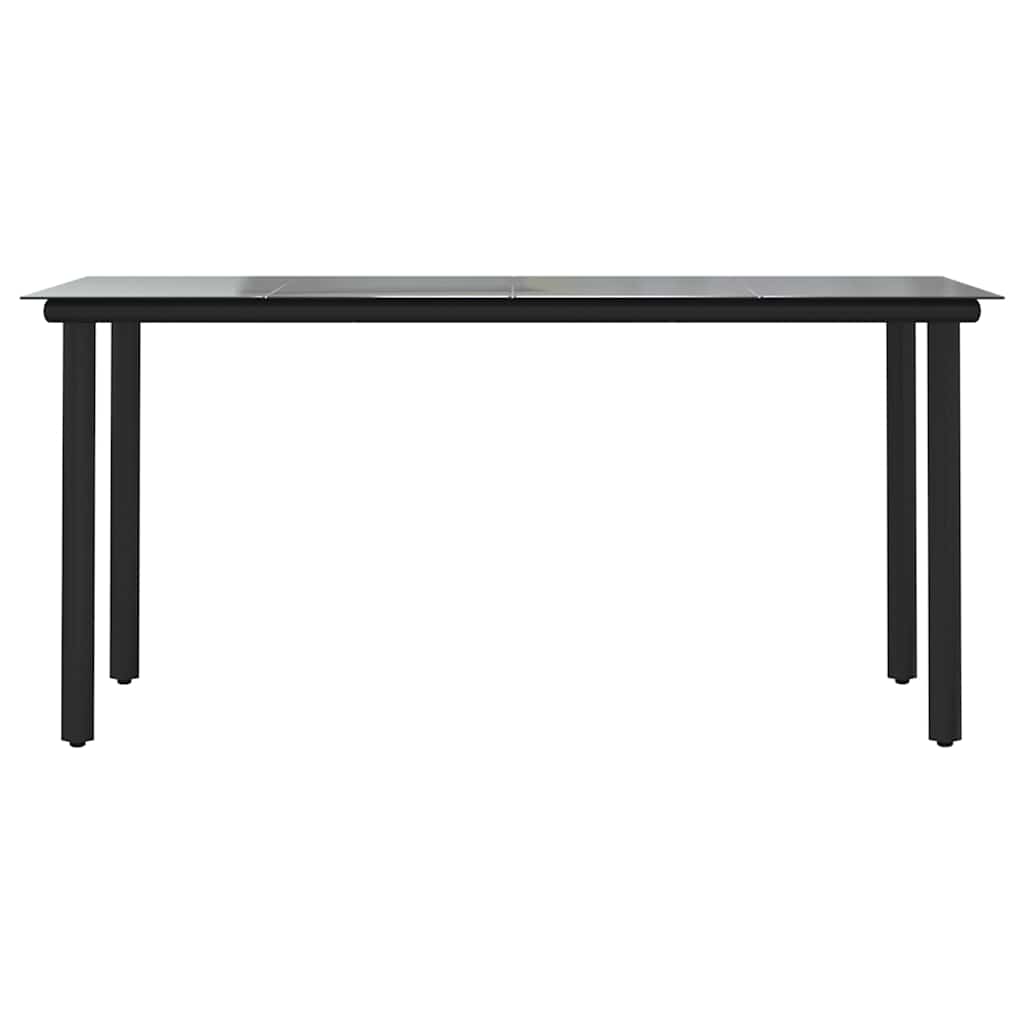 5 dele spisebordssæt til haven polyrattan glas brun