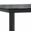 5 dele spisebordssæt til haven polyrattan glas sort