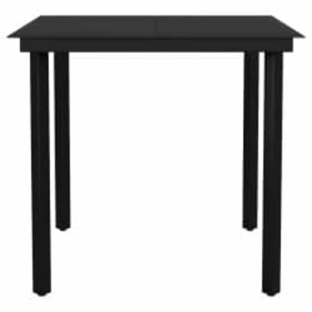 3 dele spisebordssæt til haven polyrattan glas brun