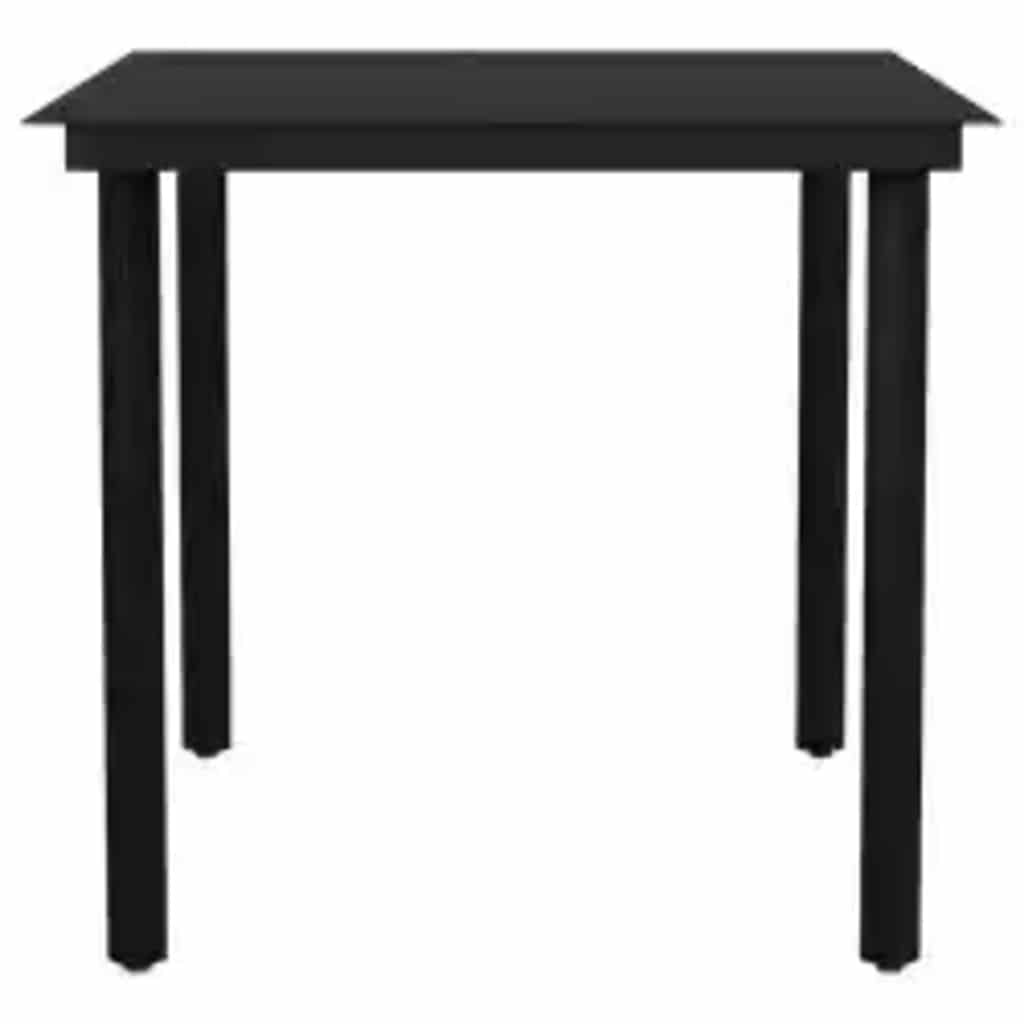 5 dele spisebordssæt til haven polyrattan glas brun