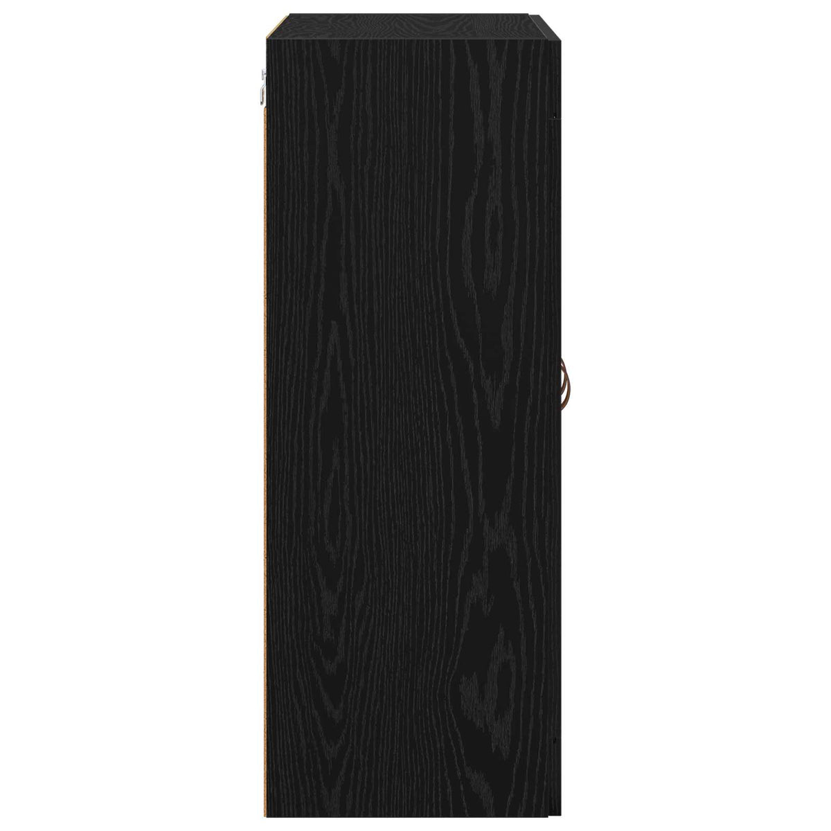 Væggeskabe 2 stk. Sort eg 69,5 x 34 x 90 cm Konstrueret træ