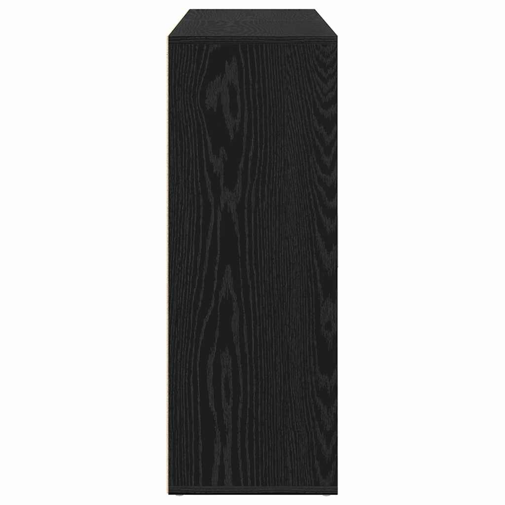 Sideboard 2 stk. Sort eg 60 x 31 x 84 cm Konstrueret træ