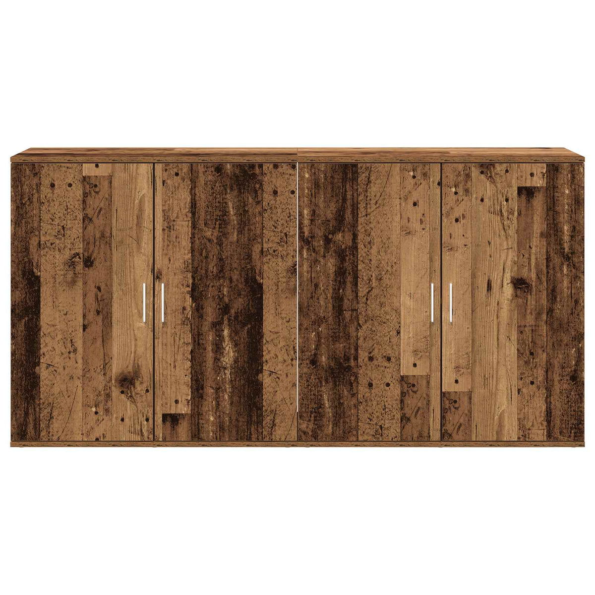 Sideboard 2 stk. Gammelt træ 79 x 38 x 80 cm Konstrueret træ