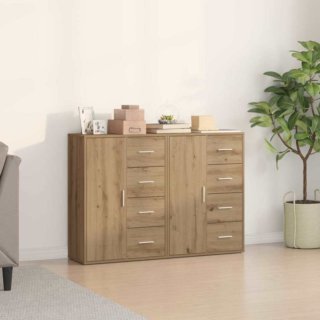 Sideboard 2 stk. Artisan Egetræ 60 x 31 x 84 cm Konstrueret træ