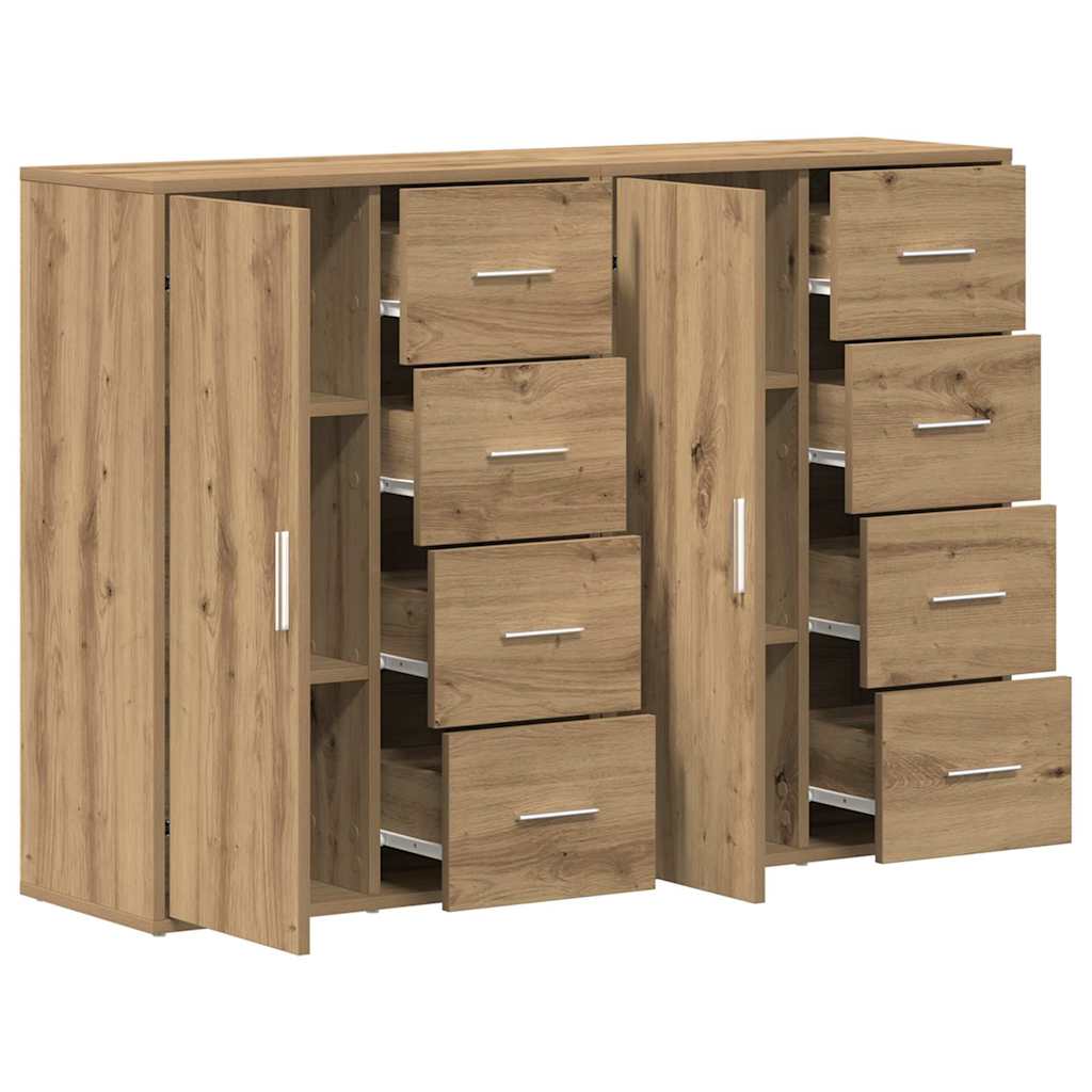 Sideboard 2 stk. Artisan Egetræ 60 x 31 x 84 cm Konstrueret træ