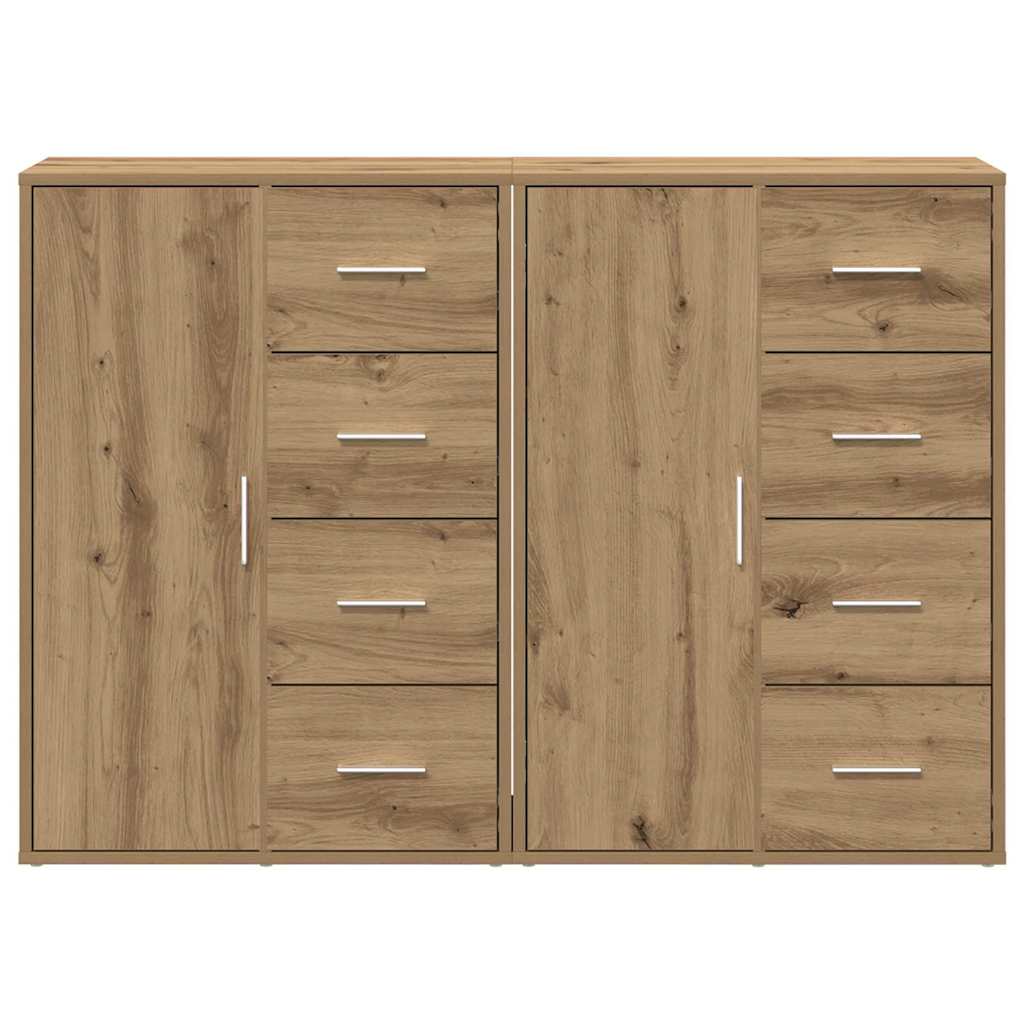 Sideboard 2 stk. Artisan Egetræ 60 x 31 x 84 cm Konstrueret træ