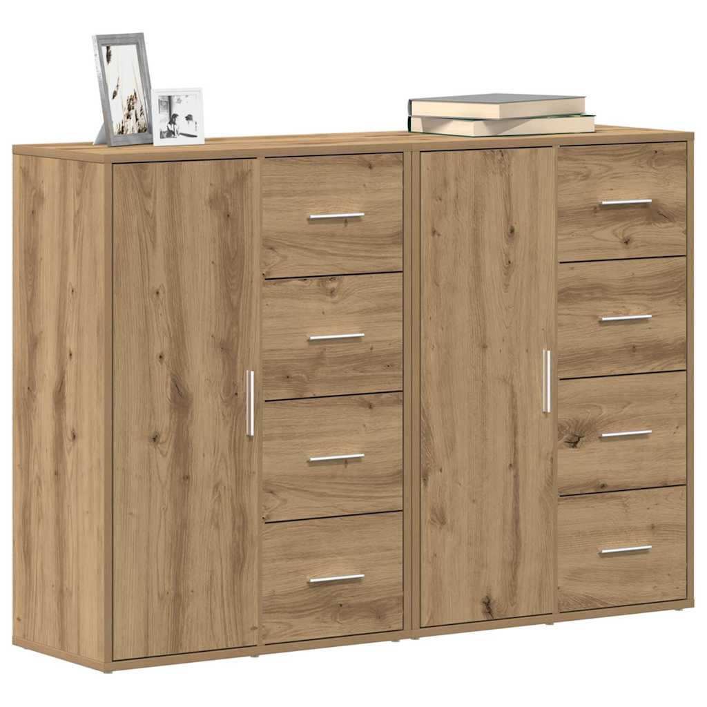 Sideboard 2 stk. Artisan Egetræ 60 x 31 x 84 cm Konstrueret træ