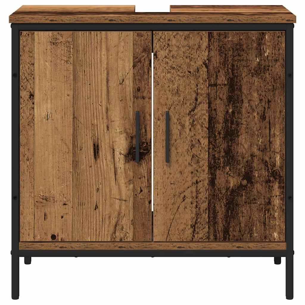 Badeværelsesmøbel sæt 2 stk. Brun 60 x 30 x 60 cm