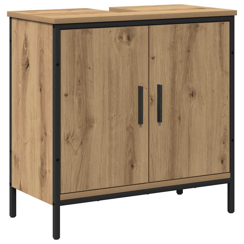 Badeværelsesmøbel sæt 2 stk. Brun 60 x 30 x 60 cm