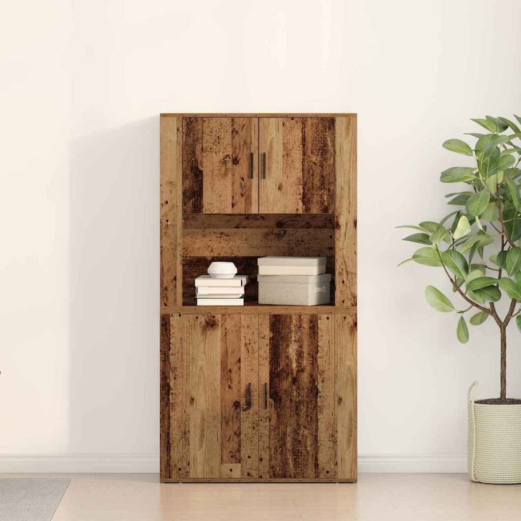 Highboard Gammelt træ 80 x 33 x 150 cm Konstrueret træ