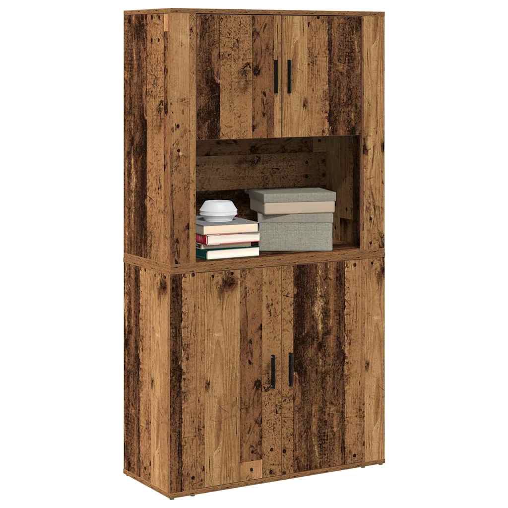 Highboard Gammelt træ 80 x 33 x 150 cm Konstrueret træ