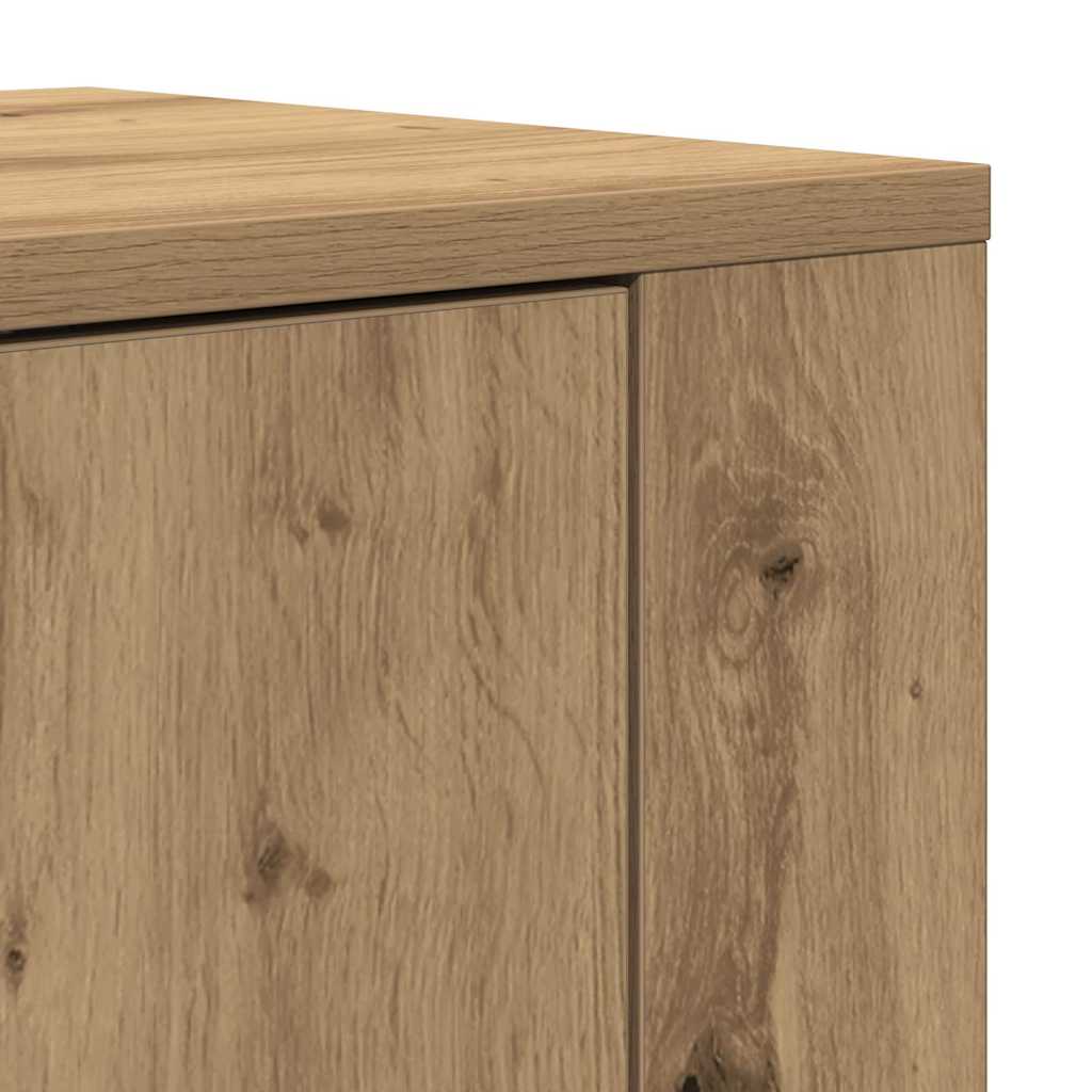 Highboard Artisan Egetræ 80 x 33 x 150 cm Konstrueret træ