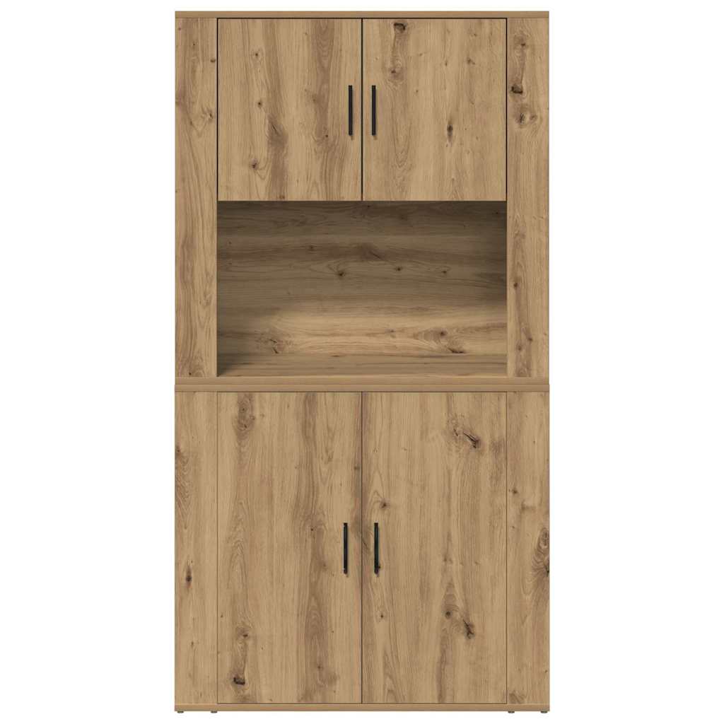 Highboard Artisan Egetræ 80 x 33 x 150 cm Konstrueret træ