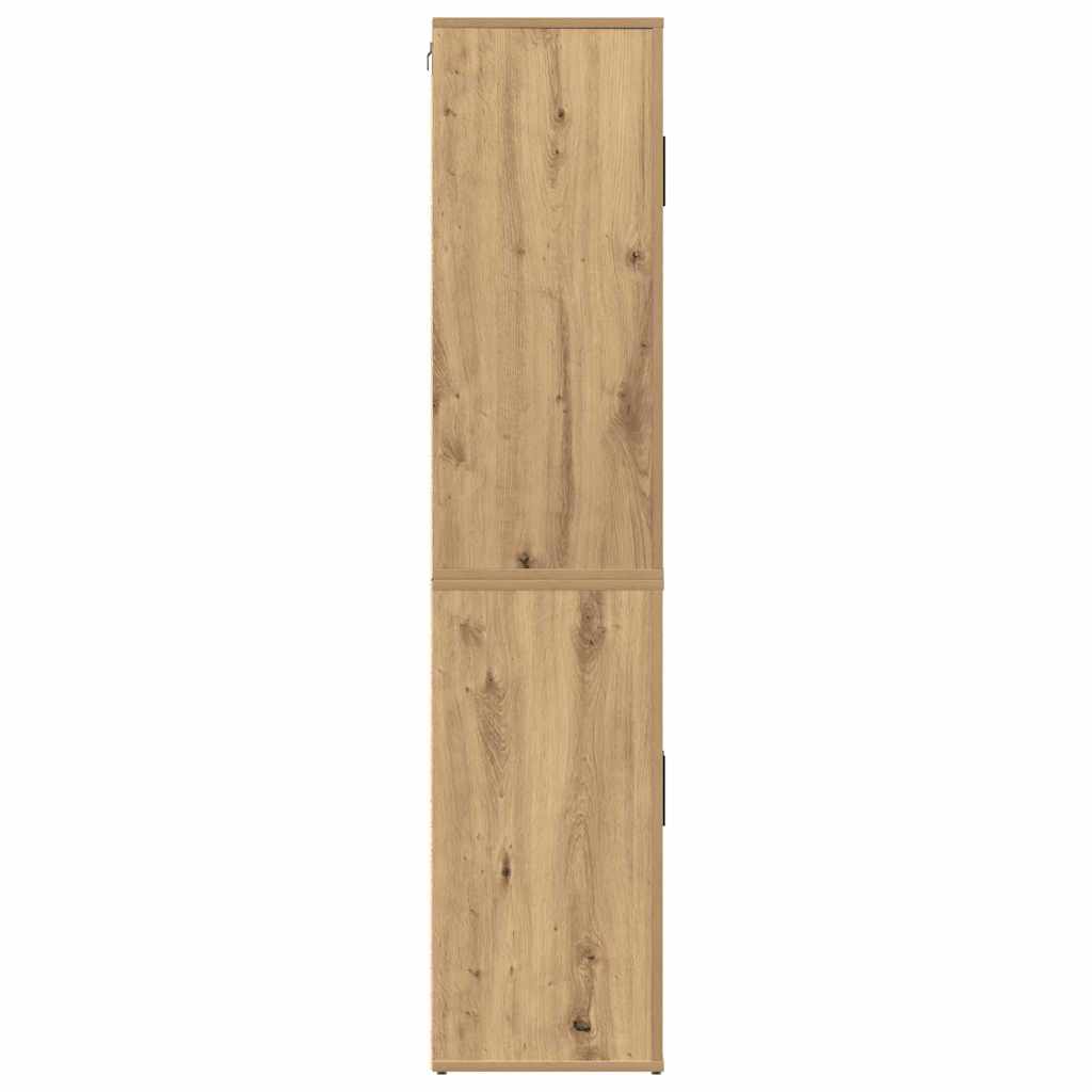 Highboard Artisan Egetræ 80 x 33 x 150 cm Konstrueret træ