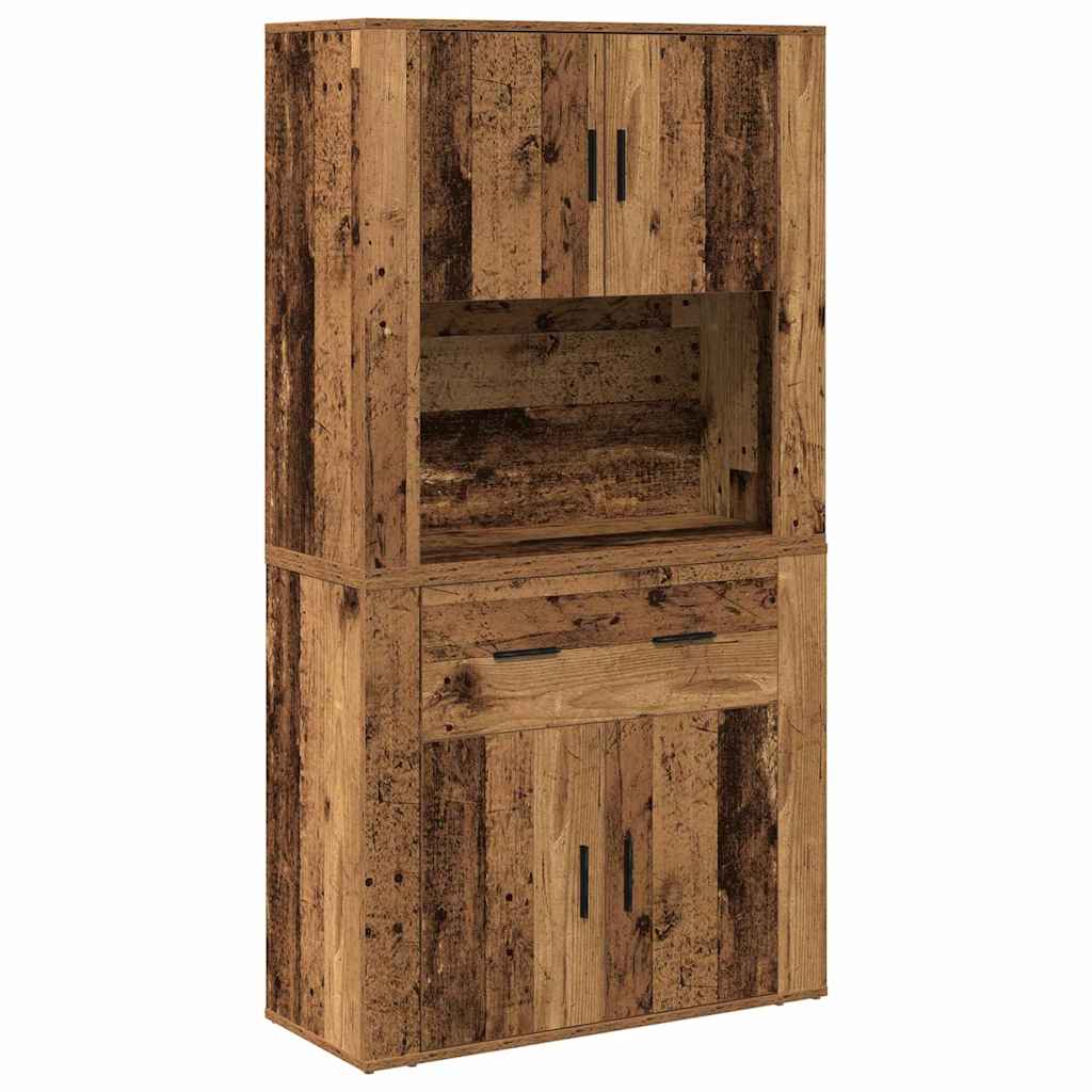 Højskab Gammelt træ 80 x 33 x 150 cm Konstrueret træ
