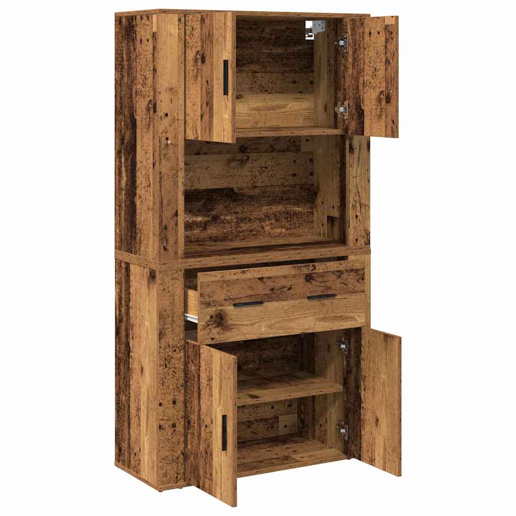 Højskab Gammelt træ 80 x 33 x 150 cm Konstrueret træ