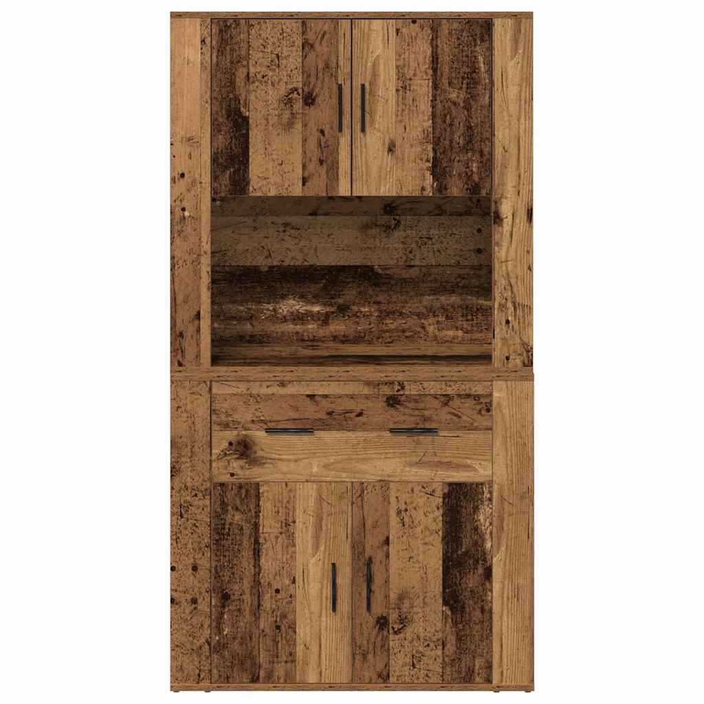 Højskab Gammelt træ 80 x 33 x 150 cm Konstrueret træ