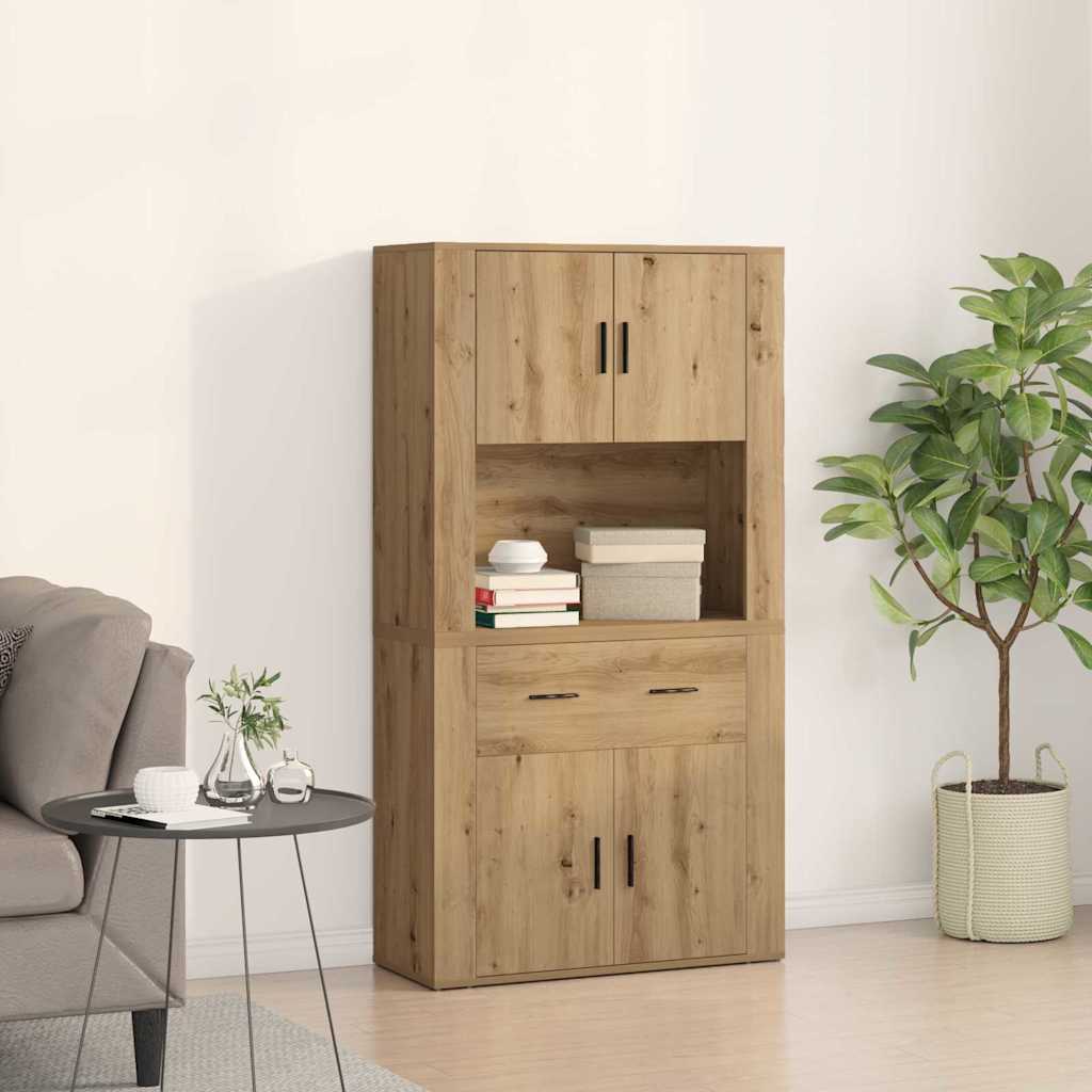 Højskab artisan eg 80 x 33 x 150 cm Konstrueret træ