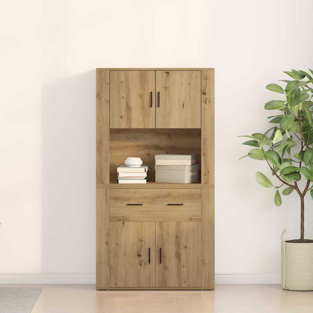 Højskab artisan eg 80 x 33 x 150 cm Konstrueret træ