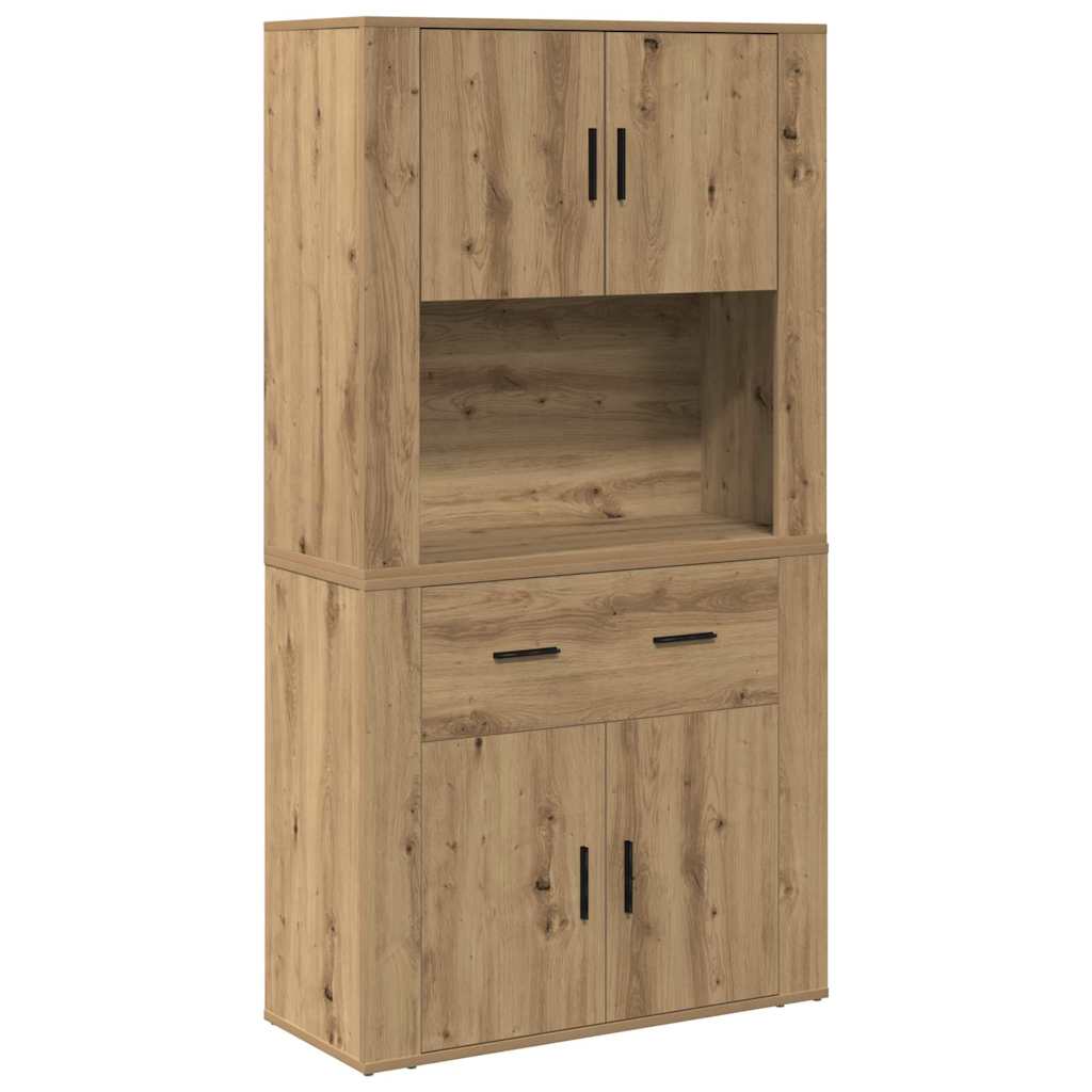 Højskab artisan eg 80 x 33 x 150 cm Konstrueret træ