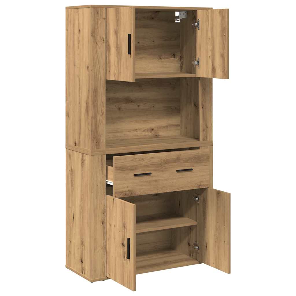 Højskab artisan eg 80 x 33 x 150 cm Konstrueret træ