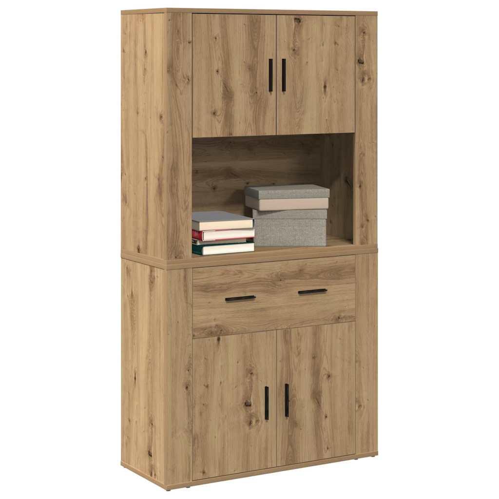 Højskab artisan eg 80 x 33 x 150 cm Konstrueret træ