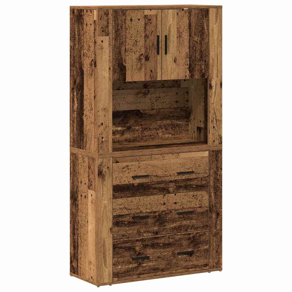 Highboard Gammelt træ 80 x 33 x 150 cm Konstrueret træ