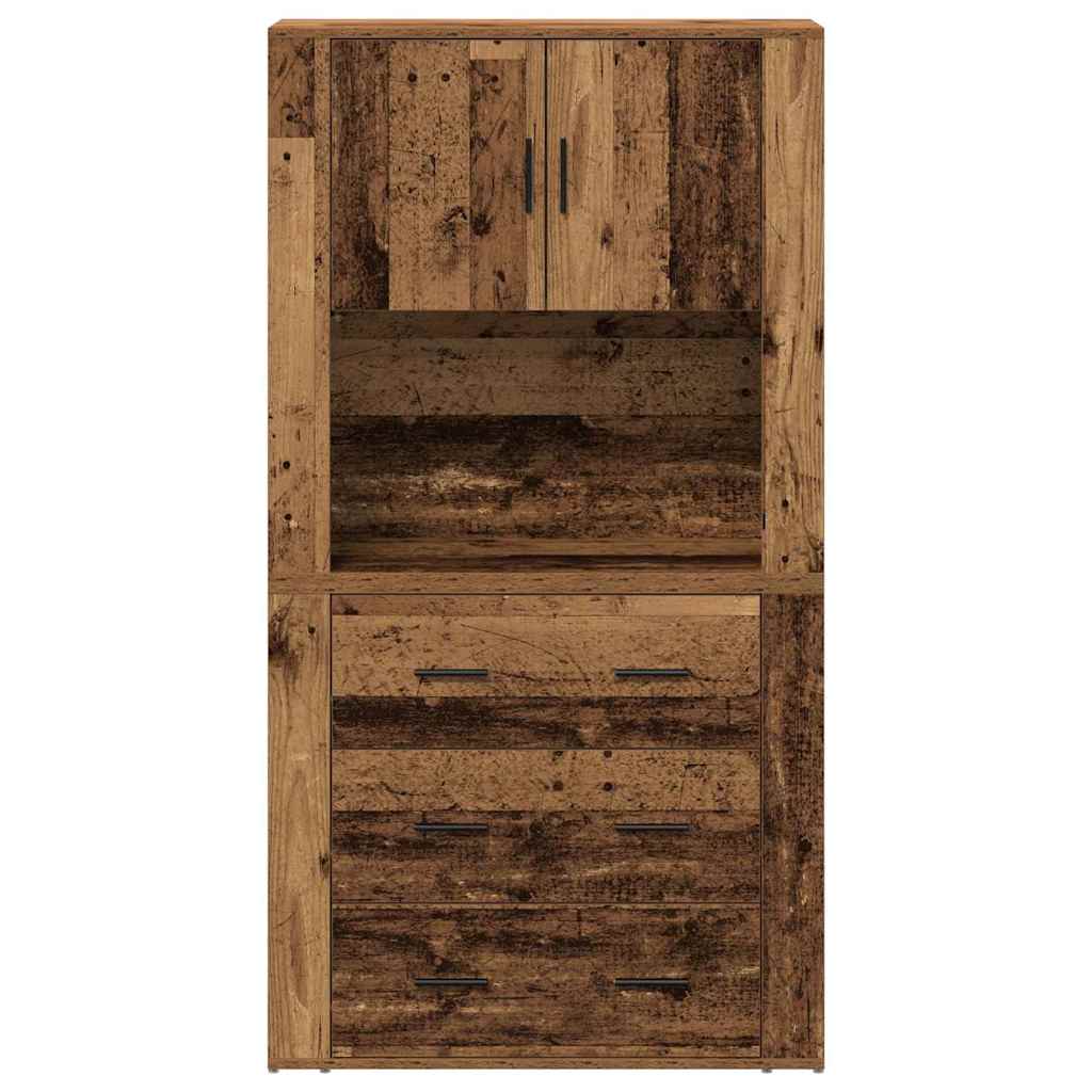 Highboard Gammelt træ 80 x 33 x 150 cm Konstrueret træ