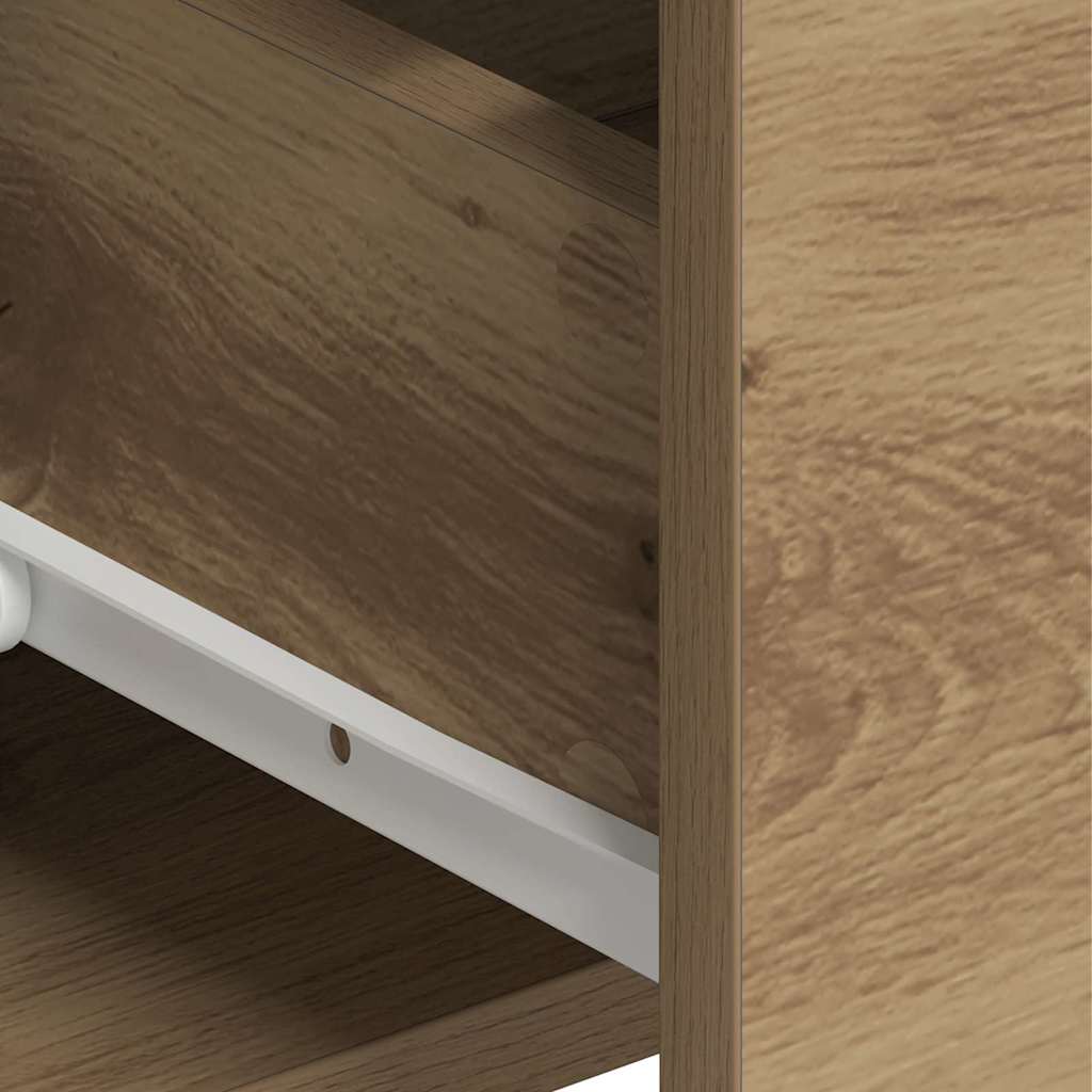 Highboard Artisan Egetræ 80 x 33 x 150 cm Konstrueret træ