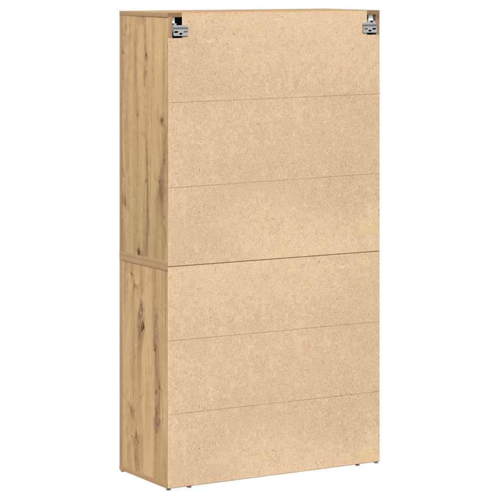 Highboard Artisan Egetræ 80 x 33 x 150 cm Konstrueret træ