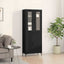 Highboard 2 stk. Sort eg 69,5 x 34 x 180 cm Konstrueret træ
