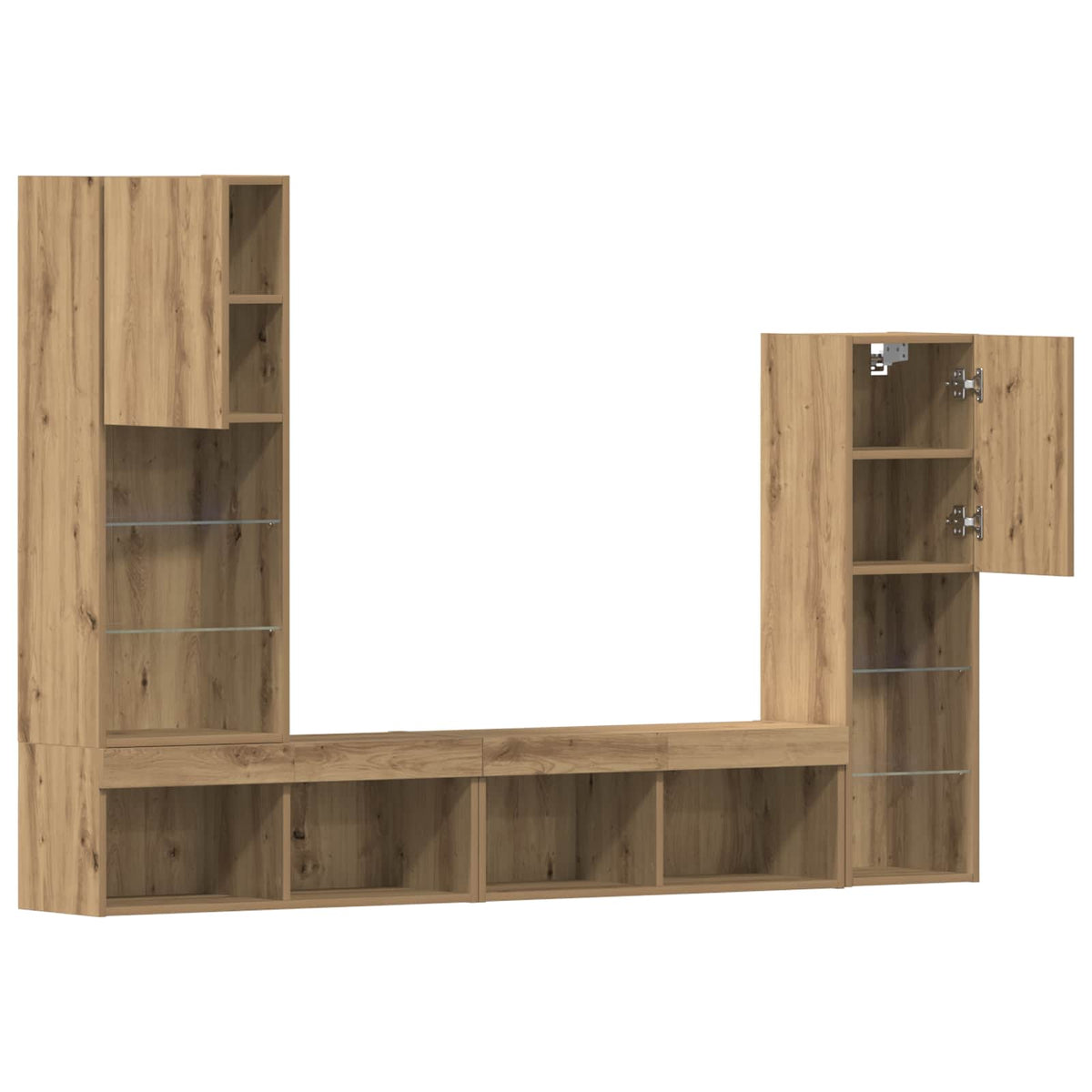 TV-skab 4 stk. artisan eg Konstrueret træ