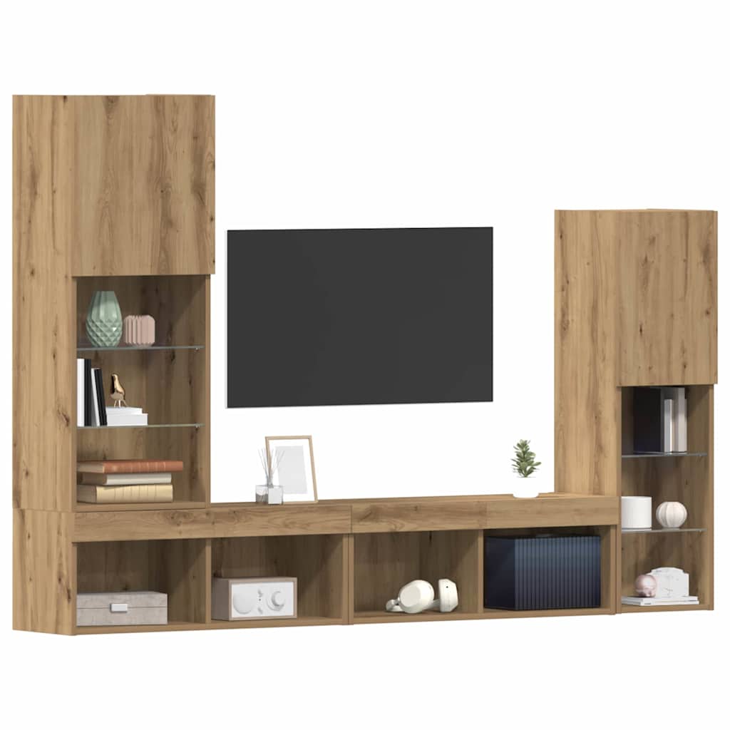 TV-skab 4 stk. artisan eg Konstrueret træ