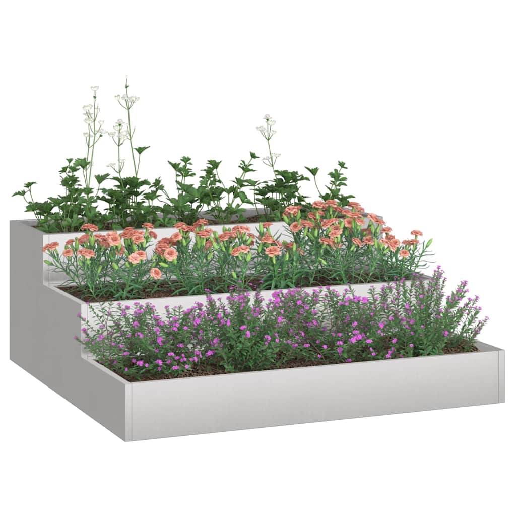 Have Blomsterkrukke Sølv 90 x 90 x 35 cm Rustfrit stål