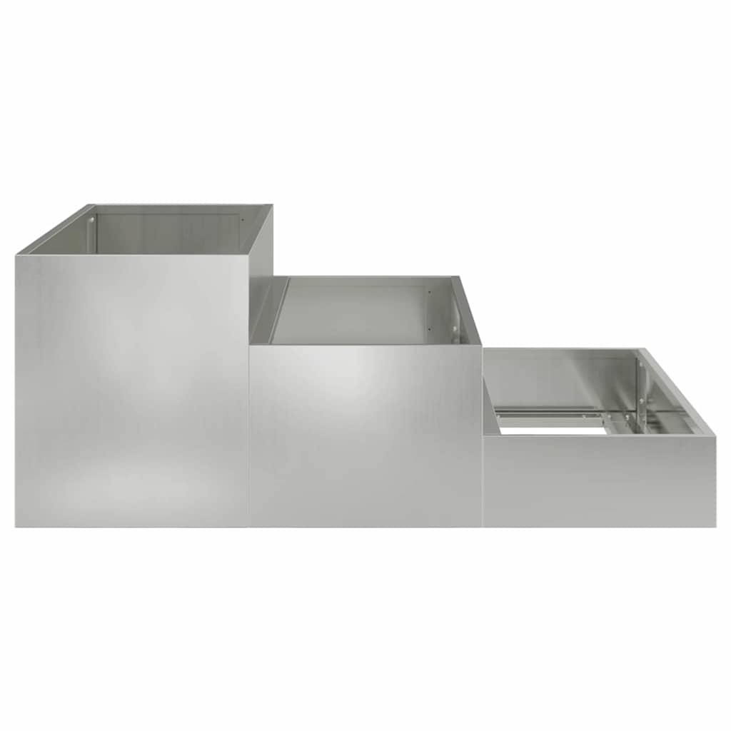 Have Blomsterkrukke Sølv 90 x 90 x 35 cm Galvaniseret stål
