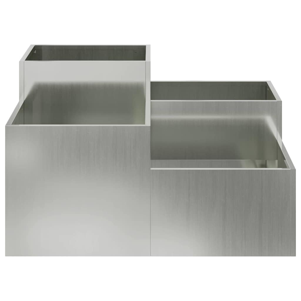 Have Blomsterkrukke Sølv 80 x 80 x 48 cm Galvaniseret stål