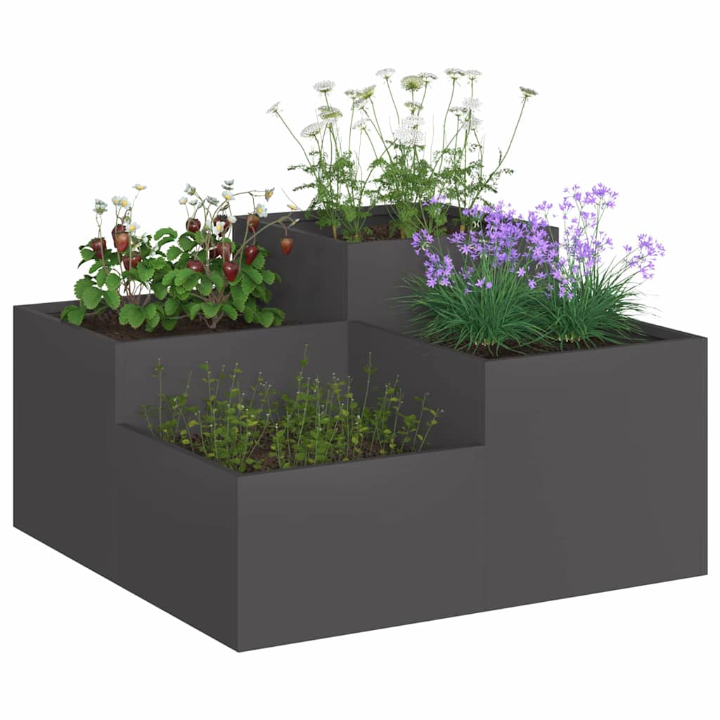 Have Blomsterkrukke Sort 100 x 100 x 48 cm Stål