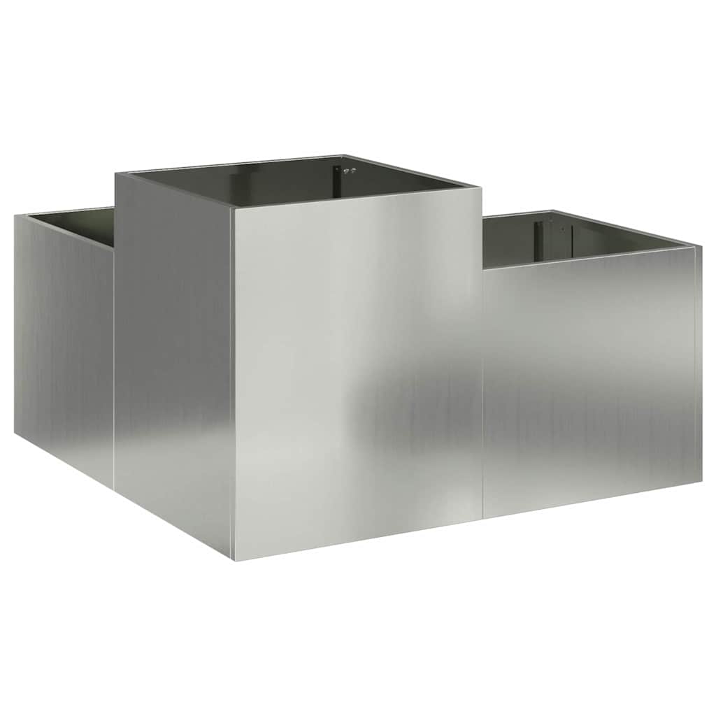 Have Blomsterkrukke Sølv 100 x 100 x 48 cm Galvaniseret stål