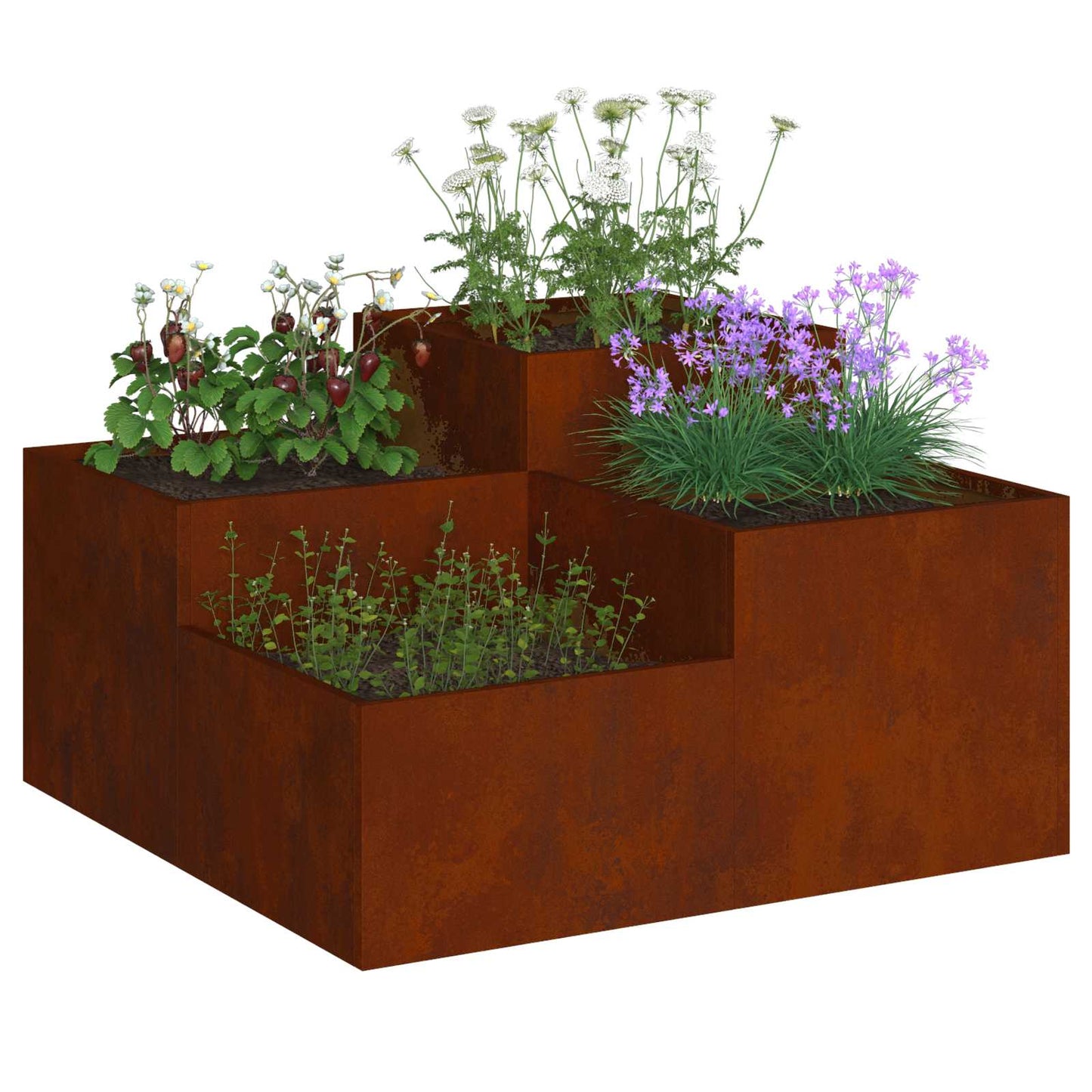 Have Blomsterkrukke Rusten 100 x 100 x 48 cm Cortenstål
