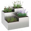 Have Blomsterkrukke Sølv 100 x 100 x 60 cm Rustfrit stål