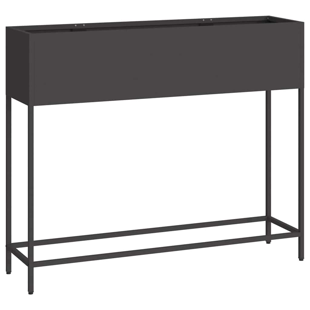 Hævet haveplante Sort 100 x 26 x 82 cm Stål
