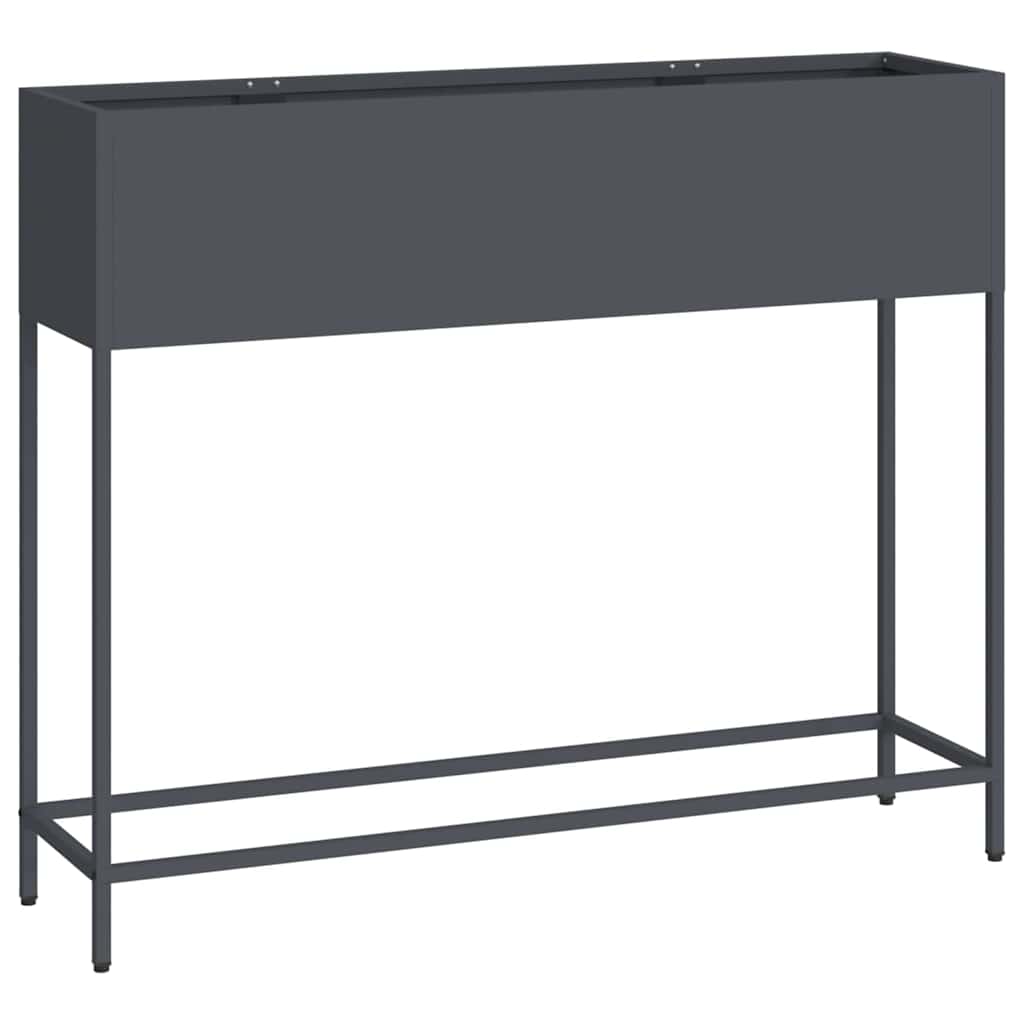 Hævet haveplante Antracit 100 x 26 x 82 cm Stål