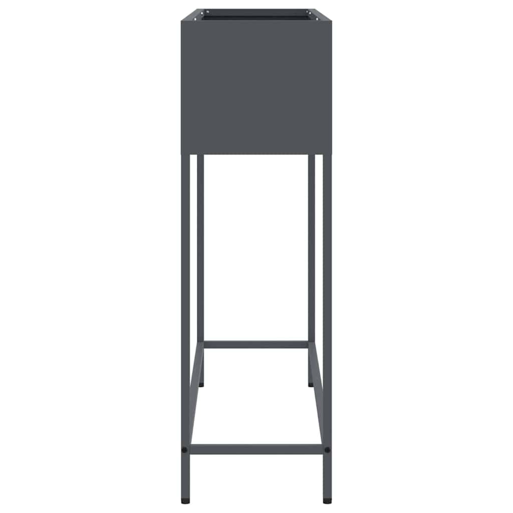 Hævet haveplante Antracit 100 x 26 x 82 cm Stål