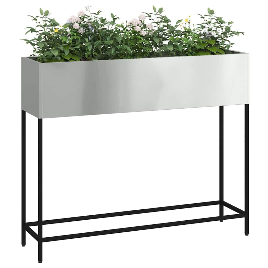 Hævet haveplante Sølv 100 x 26 x 82 cm Galvaniseret stål
