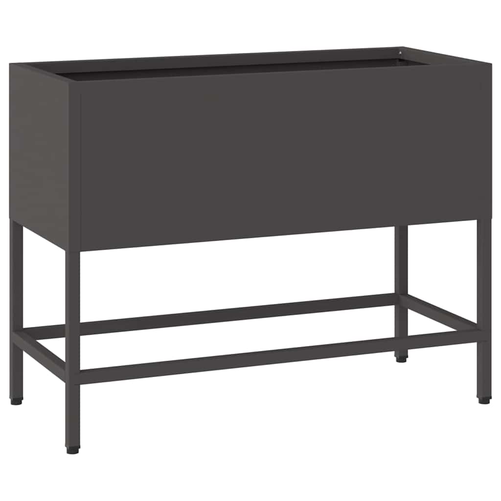 Hævet haveplante Sort 60 x 26 x 45 cm Stål